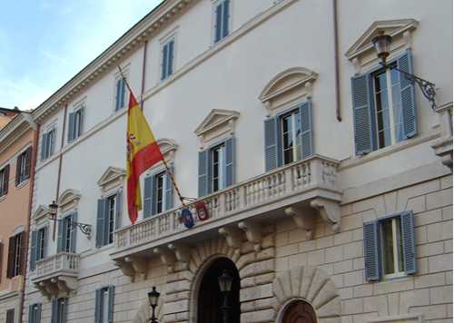Piazza di Spagna - Ambasciata di Spagna -autore- Leonardo Buluggiu.
